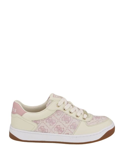 Guess Jacquard Low-Top Sneakers Roze | GUESS-SN29549