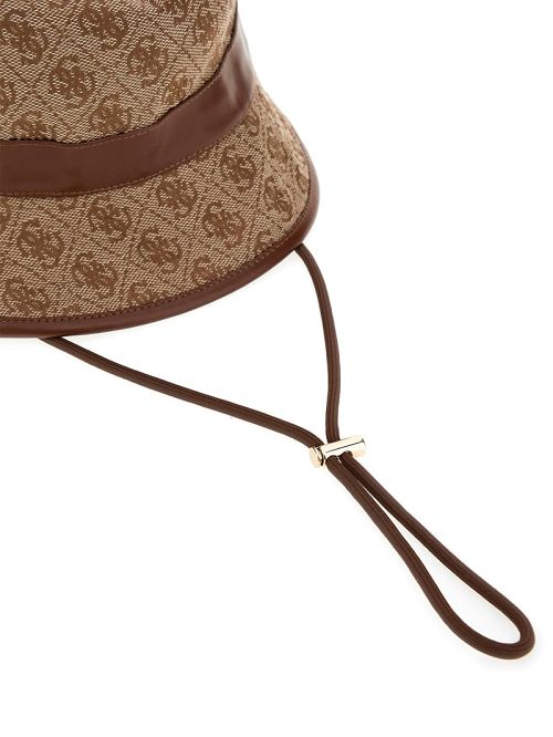 Guess Jacquard Quattro G Bucket Hat Bruin | GUESS-SN30161