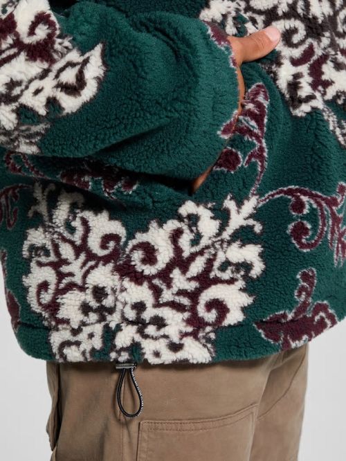 Guess Jacquard Sherpa Jacket Groen | GUESS-SN27905