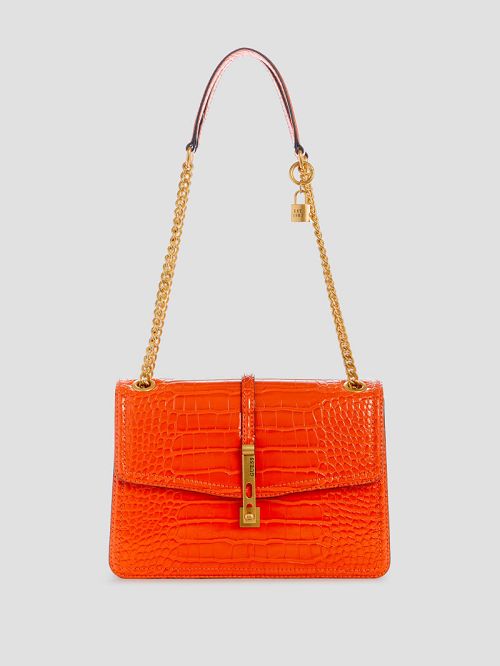 Guess James Croc Convertible Bag Oranje | GUESS-SN28800
