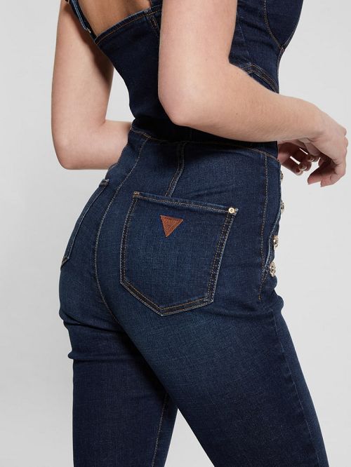 Guess Janae Denim Jumpsuit Blauw | GUESS-SN26680