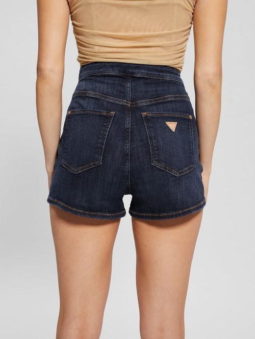 Guess Janae Denim Shorts Zwart | GUESS-SN26629