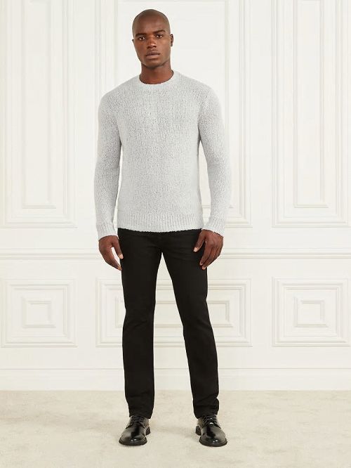 Guess Jaspe Crewneck Sweater Grijs | GUESS-SN31003