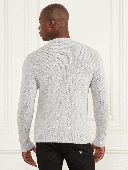 Guess Jaspe Crewneck Sweater Grijs | GUESS-SN31003