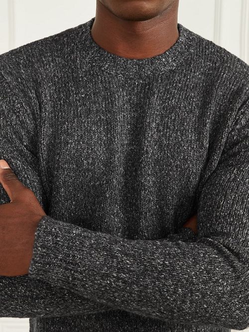 Guess Jaspe Crewneck Sweater Zwart | GUESS-SN30966