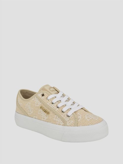 Guess Jelexa Low-Top Sneakers Beige | GUESS-SN29513