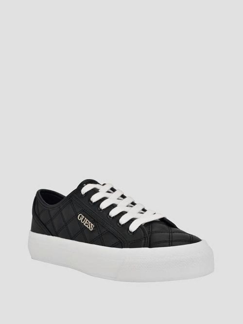 Guess Jelexa Quilted Sneakers Zwart | GUESS-SN29519