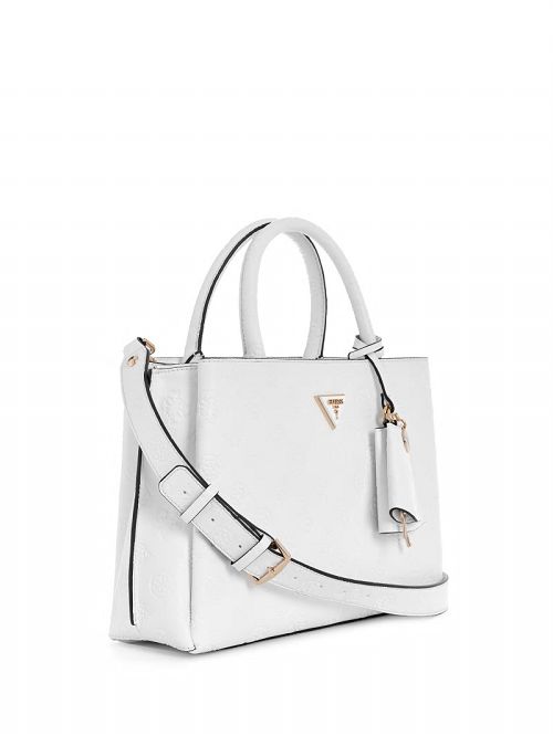 Guess Jena Elite Luxury Satchel Wit | GUESS-SN28715