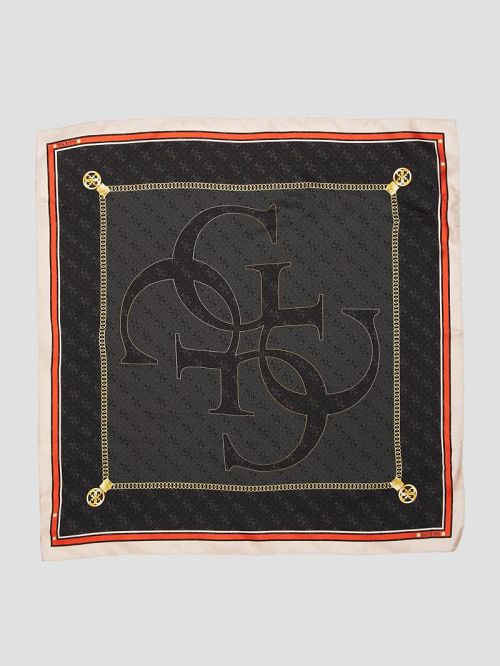 Guess Jensen Silk Scarf Zwart | GUESS-SN30195