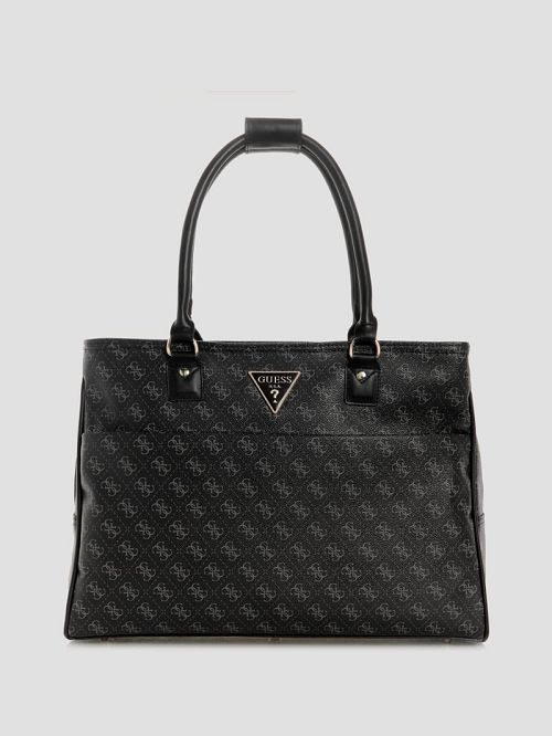 Guess Jesco Quattro G Shopper Tote Zwart | GUESS-SN31758