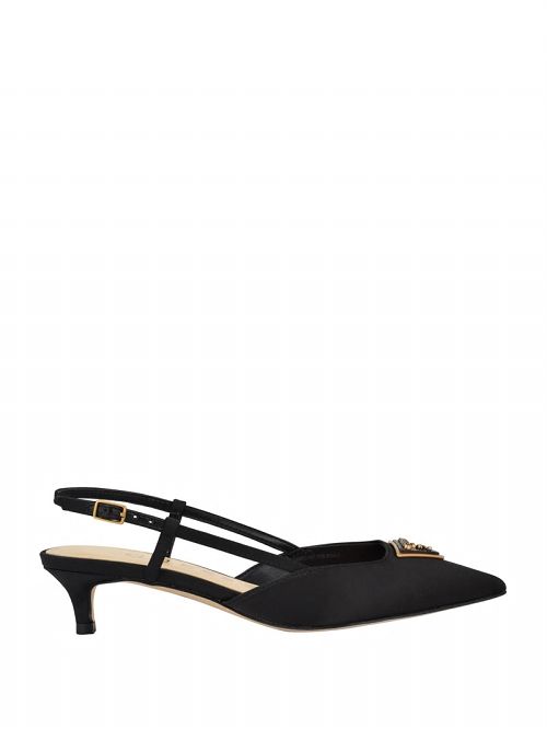 Guess Jesson Satin Kitten Heels Zwart | GUESS-SN29871