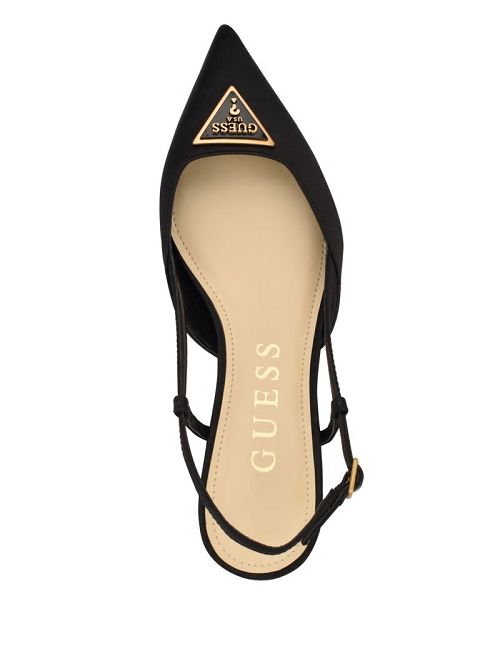 Guess Jesson Satin Kitten Heels Zwart | GUESS-SN29871