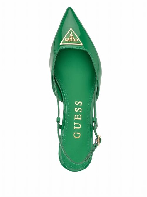 Guess Jesson Triangle Kitten Heels Groen | GUESS-SN29779