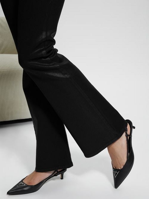 Guess Jesson Triangle Kitten Heels Zwart | GUESS-SN29857