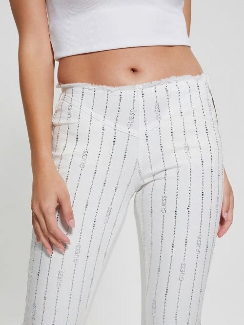 Guess Joe Flare Denim Pants Wit | GUESS-SN26648
