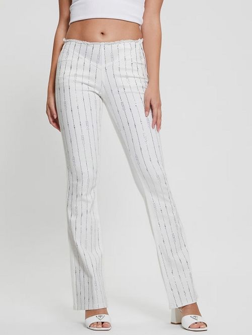 Guess Joe Flare Denim Pants Wit | GUESS-SN26648