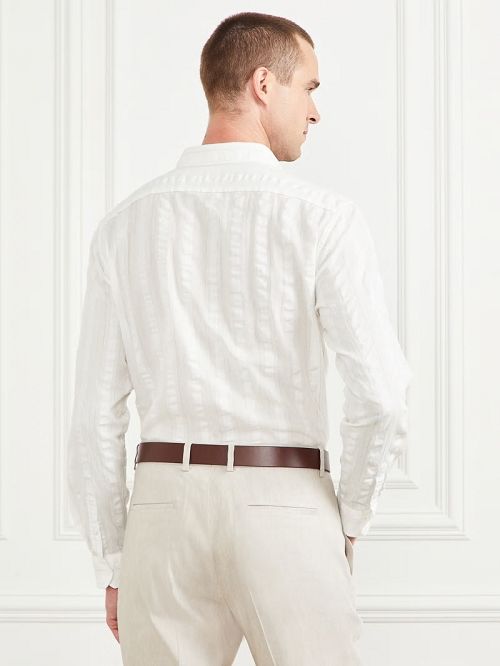 Guess Joe It Gauze Cotton Shirt Wit | GUESS-SN31132
