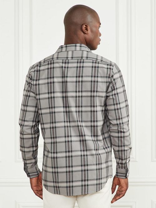 Guess Joe Plaid Shirt Zwart Wit | GUESS-SN31238