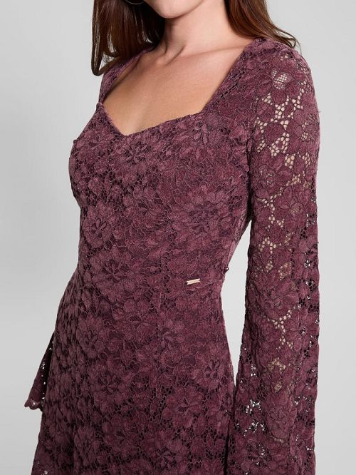 Guess Josephine Lace Dress Rood | GUESS-SN26932