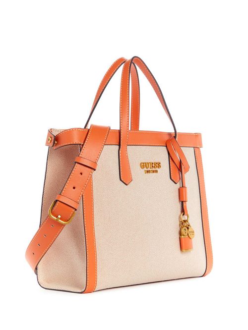 Guess Jovie Society Satchel Oranje | GUESS-SN29208