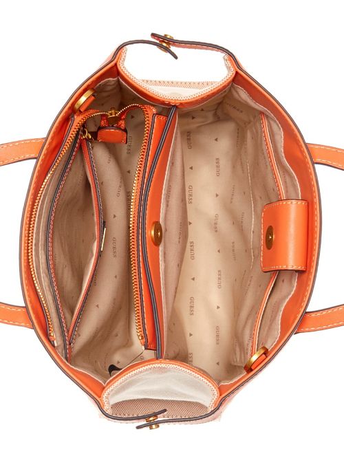 Guess Jovie Society Satchel Oranje | GUESS-SN29208