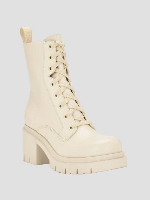 Guess Juel Lace-Up Booties Wit | GUESS-SN29946