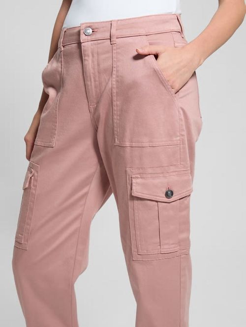 Guess Juno Cargo Joggers Roze | GUESS-SN28258