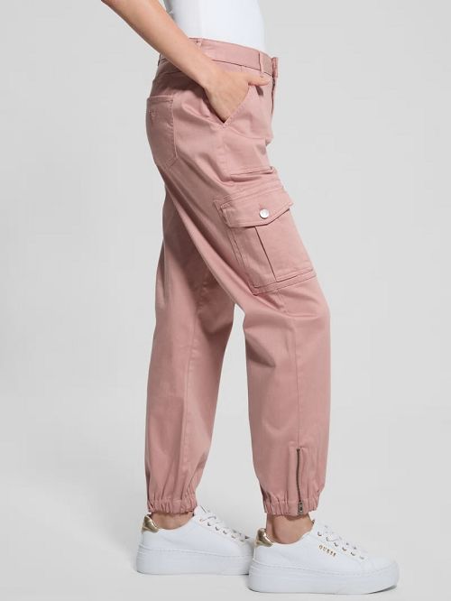 Guess Juno Cargo Joggers Roze | GUESS-SN28258