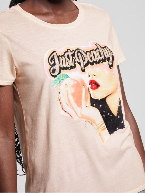 Guess Just Peachy Easy Tee Roze | GUESS-SN27108