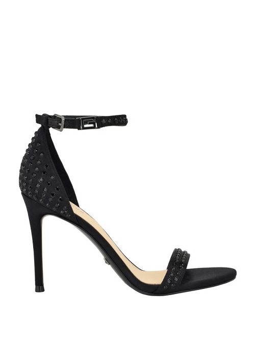 Guess Kabaile Rhinestone Heels Zwart | GUESS-SN29652