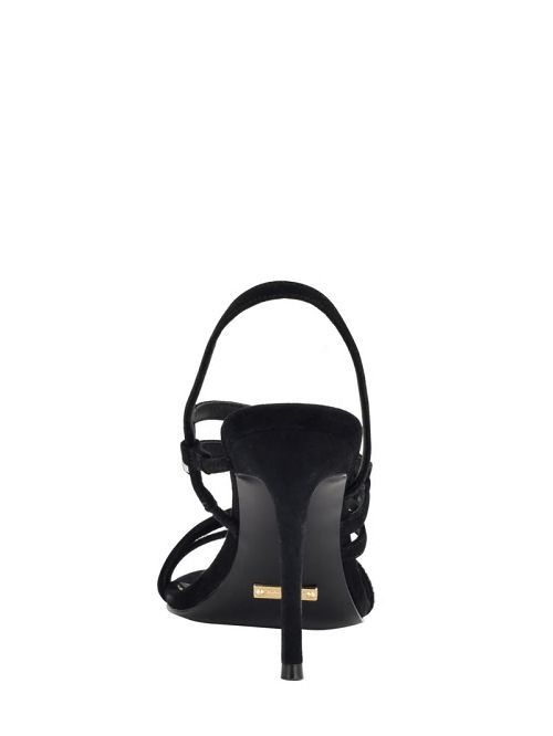 Guess Kaden Crystal Strappy Heel Zwart | GUESS-SN29759