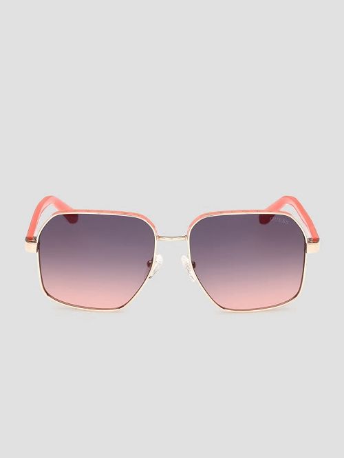 Guess Katelyn Metal Rim Signature Sunglasses Roze | GUESS-SN30068