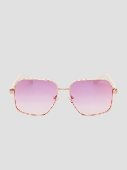 Guess Katelyn Metal Rim Signature Sunglasses Roze | GUESS-SN30077