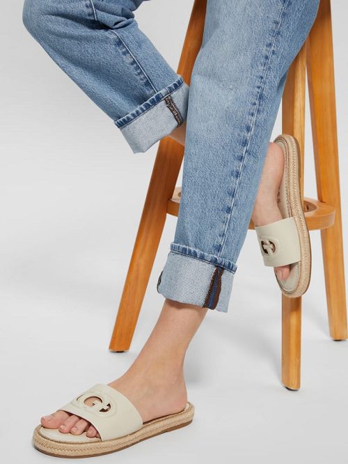 Guess Katica Espadrille Sandals Wit | GUESS-SN29726