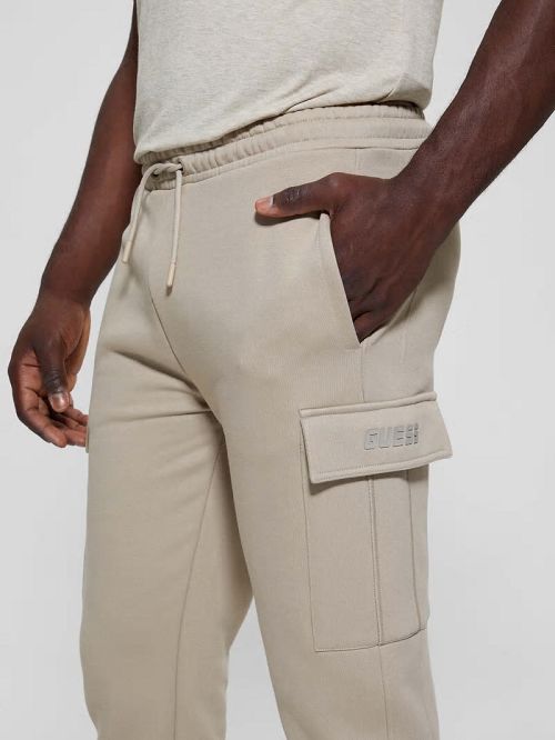 Guess Keid Cuffed Cargo Pants Beige | GUESS-SN31449