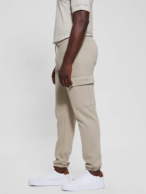 Guess Keid Cuffed Cargo Pants Beige | GUESS-SN31449