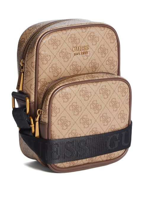 Guess Keith Quattro G Camera Bag Bruin | GUESS-SN31736