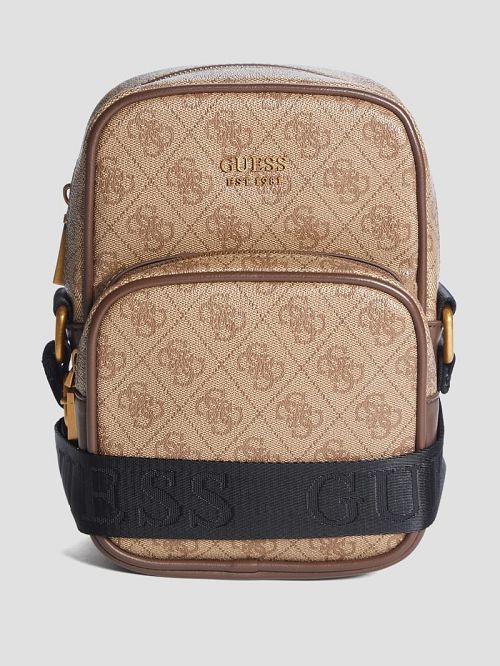 Guess Keith Quattro G Camera Bag Bruin | GUESS-SN31736