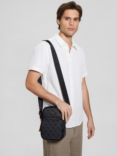 Guess Keith Quattro G Camera Bag Zwart | GUESS-SN31720