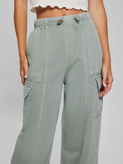 Guess Kenzie Cargo Pants Groen | GUESS-SN28242