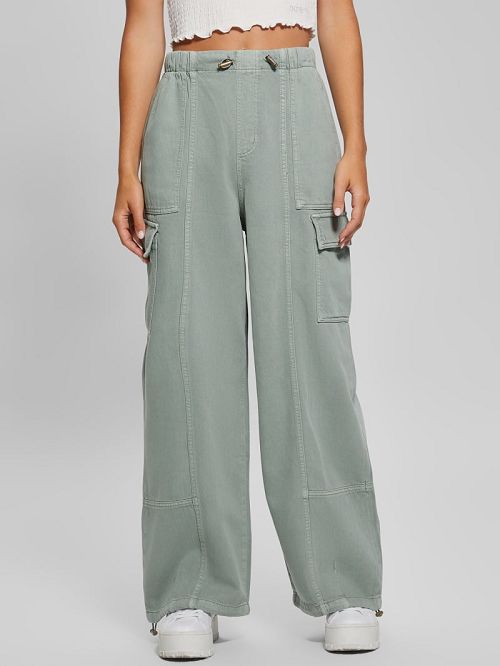 Guess Kenzie Cargo Pants Groen | GUESS-SN28242