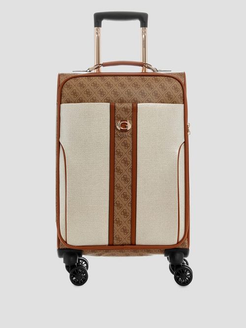 Guess Kerima 20" 8-Wheel Suitcase Beige | GUESS-SN30147