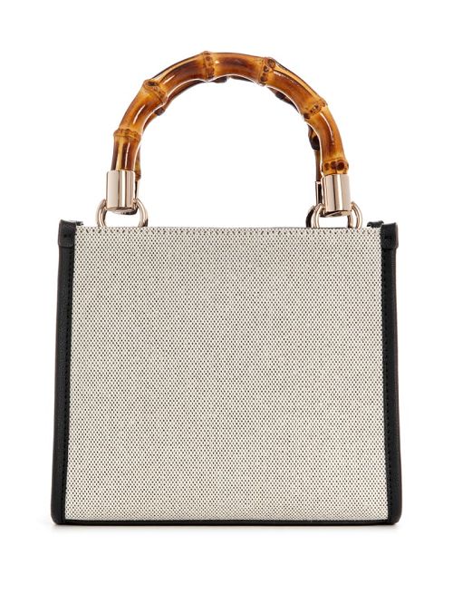 Guess Kerima Bamboo Mini Tote Zwart | GUESS-SN29425