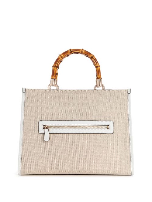 Guess Kerima Bamboo Tote Wit | GUESS-SN28727