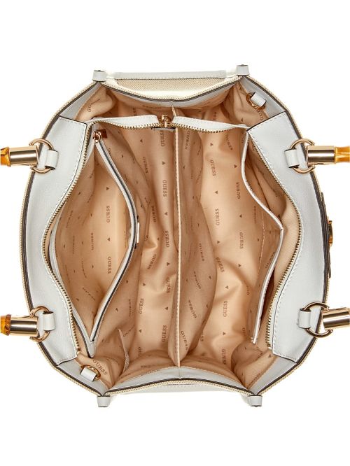 Guess Kerima Bamboo Tote Wit | GUESS-SN28727