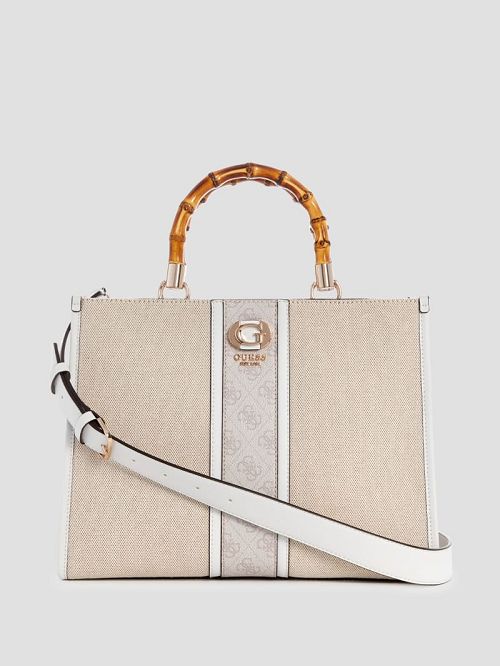 Guess Kerima Bamboo Tote Wit | GUESS-SN28727