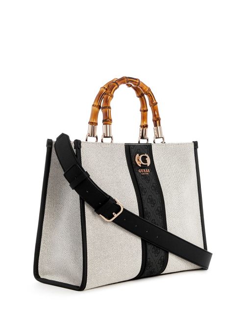 Guess Kerima Bamboo Tote Zwart | GUESS-SN28718