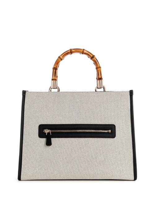 Guess Kerima Bamboo Tote Zwart | GUESS-SN28718