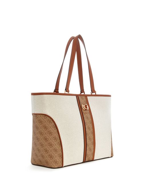 Guess Kerima Quattro G Tote Beige | GUESS-SN31798