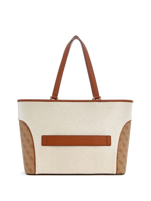 Guess Kerima Quattro G Tote Beige | GUESS-SN31798